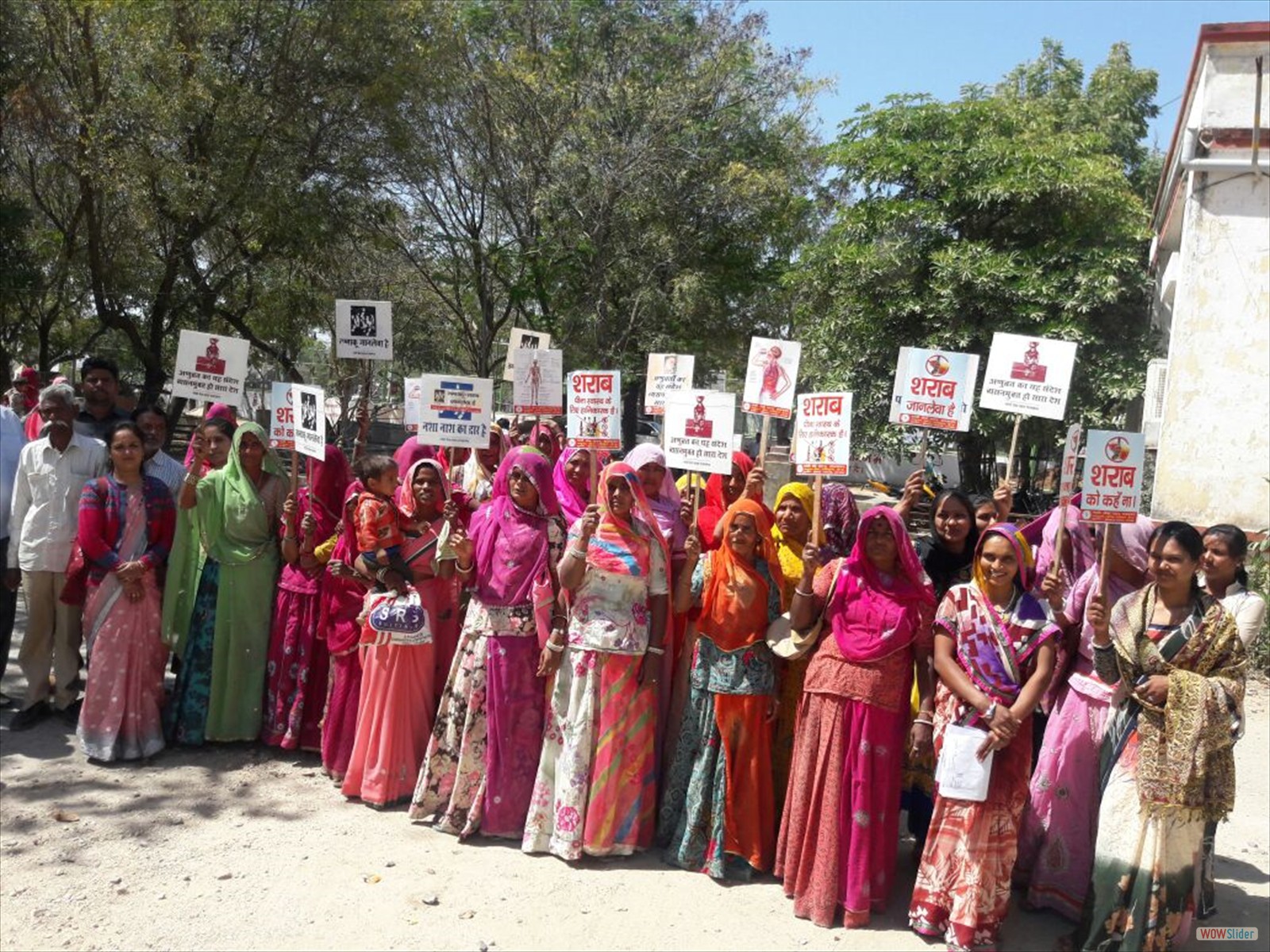 Ladies Campaign Against Liquor at Barjal